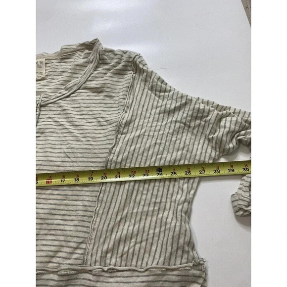 Free People We The Free Hong Kong Striped Henley Top~Relaxed Fit~Small - Picture 7 of 8